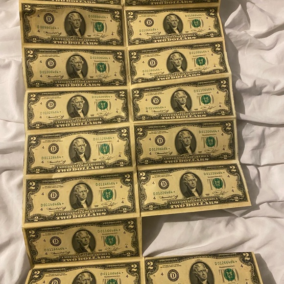 2 dollars bill 1976 missing one total 15 - Picture 3 of 5